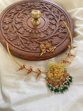 Premium AD Stone Lakshmi Hasli-Green-G5645