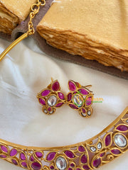 Pendantless Hasli -Red White-Oval-G5630