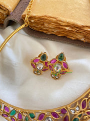 Pendantless Hasli -Red Green-Oval-G5631