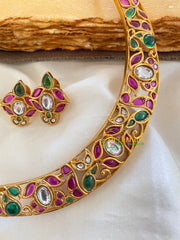 Pendantless Hasli -Red Green-Oval-G5631