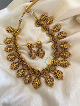 Antique Lakshmi Short Neckpiece -G3445