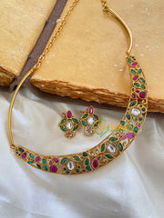 Pendantless Hasli -Green Red-Oval-G5632