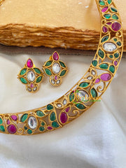 Pendantless Hasli -Green Red-Oval-G5632