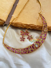 Pendantless Hasli -Red White-Tilak-G5633