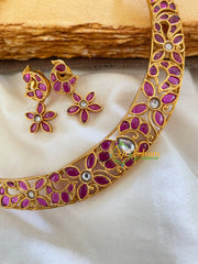 Pendantless Hasli -Red White-Tilak-G5633