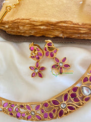 Pendantless Hasli -Red White-Tilak-G5633