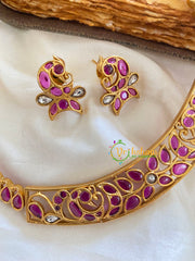 Pendantless Hasli -Red White-Dot-G5634