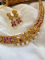 Pendantless Peacock Hasli -Red-G5635