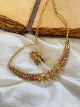 Pendantless Peacock Hasli -Green Red-G5640