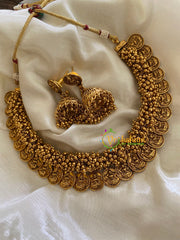 Premium Cluster Ghungroo Lakshmi Coin Choker-G3440