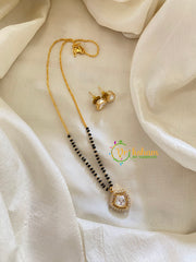 AD Stone Mangalsutra Short Neckpiece -Trophy- Half and Half -G7932