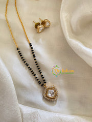 AD Stone Mangalsutra Short Neckpiece -Trophy- Half and Half -G7932