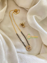 AD Stone Mangalsutra Short Neckpiece -Floral-Half and Half -G7933
