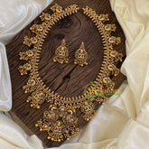 Premium Antique Temple Haram - Lakshmi Haram -Gold Bead-G10461