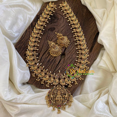 Premium Antique Temple Haram - Lakshmi Haram -G10463