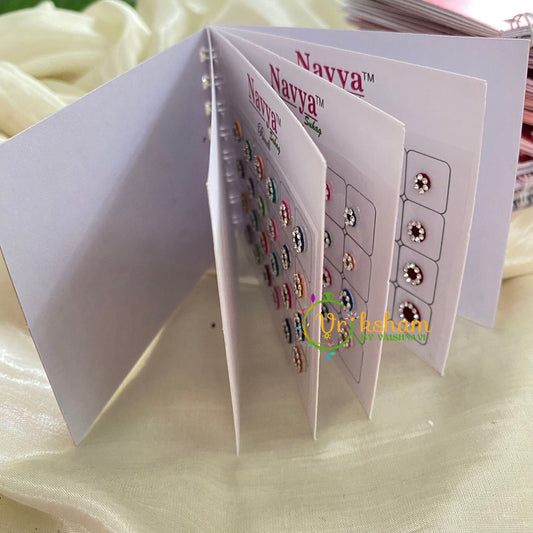 Navrathri Return Gift Package -Border Stone Color Bindi Book-Navya-ZV006