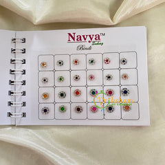 Navrathri Return Gift Package -Border Stone Color Bindi Book-Navya-ZV006