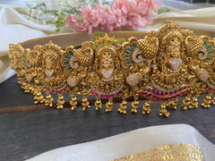 Premium AD Stone Lakshmi Temple Hipbelt – G2774
