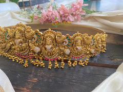 Premium AD Stone Lakshmi Temple Hipbelt – G2774