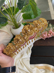 Premium AD Stone Lakshmi Temple Hipbelt – G2774