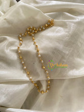 Single Strand Gold and Pearl Malai-G3577