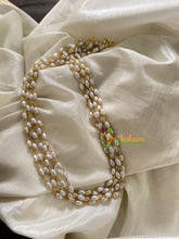 Five Layered Pearl Malai-Rice Pearls-G3572