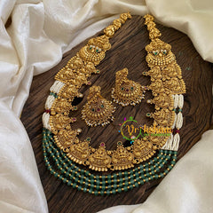 Premium Unique Temple Haram - Lakshmi Haram -G10490