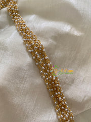Multilayered Pearl Malai-Round Tiny Pearls-G3573