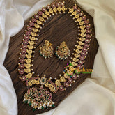 Premium AD Stone Maanga Haram with Pendant-G10495