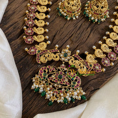 Premium AD Stone Maanga Haram with Pendant-G10495