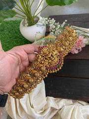 Exquisite Lakshmi and Peacock Temple Hipbelt – G2769