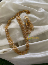 Layered Pearl and Gold Bead Malai -G3576