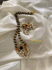 AD Stone Guttapusalu Mangalsutra Chain -Green-G3567