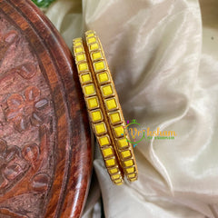 Navrathri Return Gift Package -Silk Thread Kundan Bangles Set 3-NV012