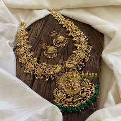 Premium Antique Temple Haram -Krishna Pendant Haram-G10478