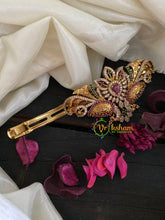 Premium Gold AD Stone floral Hair Clip-Centre Flower-H219