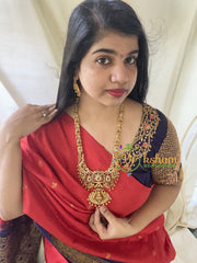 Rotatable Lakshmi Pendant Haram -Temple Haram -G8766