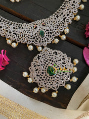 Royal American Diamond Bridal Green Haram-G4398