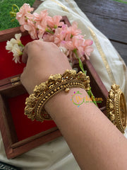 Premium Antique Openable Kada Bangle-Elephant-G3529