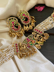 Jadau Kundan Pearl High Neck Choker -J925