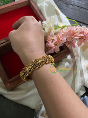 Shri Vishnu Dasavathar Bridal Bangle-Kada Bangle-G3530