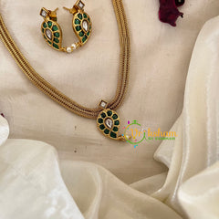 Premium AD Stone Paisley Addigai Choker -G9585