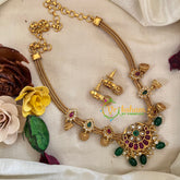 Premium AD Stone Chandh Addigai Choker -G9586