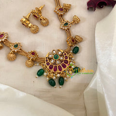 Premium AD Stone Chandh Addigai Choker -G9586