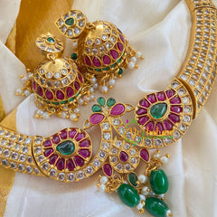 Exquisite AD stone Royal Hasli-White Red Green-G5660