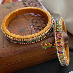 Kada Kundan Bangle-Square-Multicolor-G3663