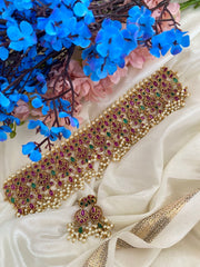 Premium Precious Kemp High Neck Choker -G2851