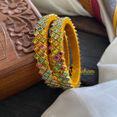 Kada Kundan Bangle-3 Layer Unicorn-G3670
