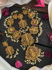 Shri Vishnu Dasavathar Neckpiece with Narasimha Pendant-G2856