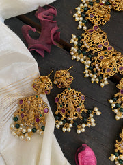 Shri Vishnu Dasavathar Neckpiece with Narasimha Pendant-G2856